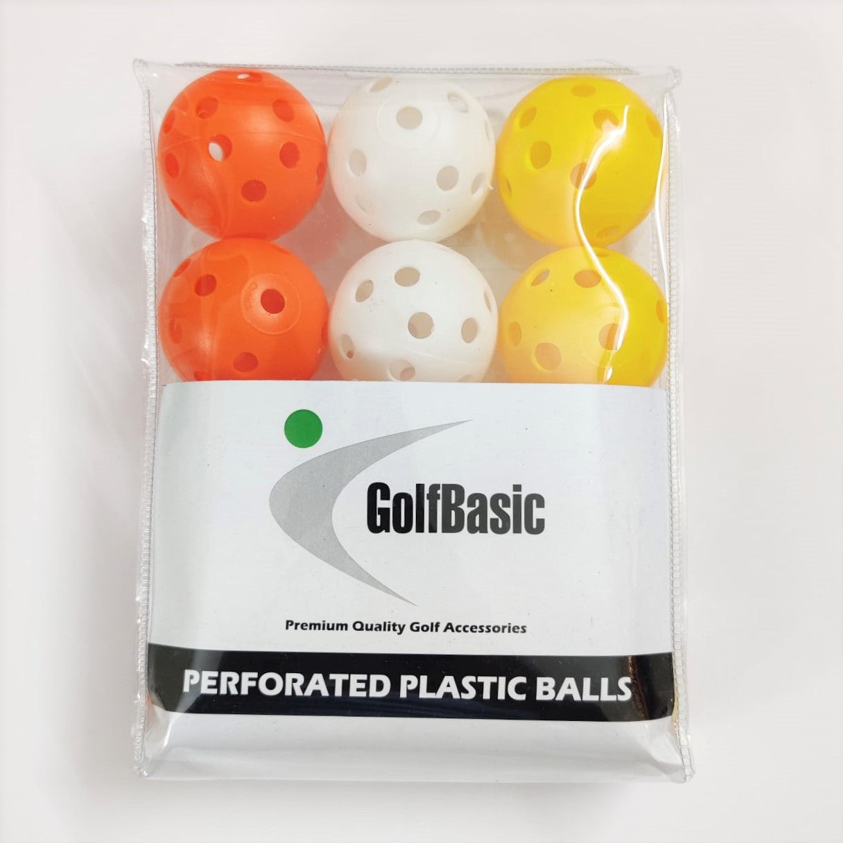 GolfBasic Perforated Plastic Golf Balls for Practice