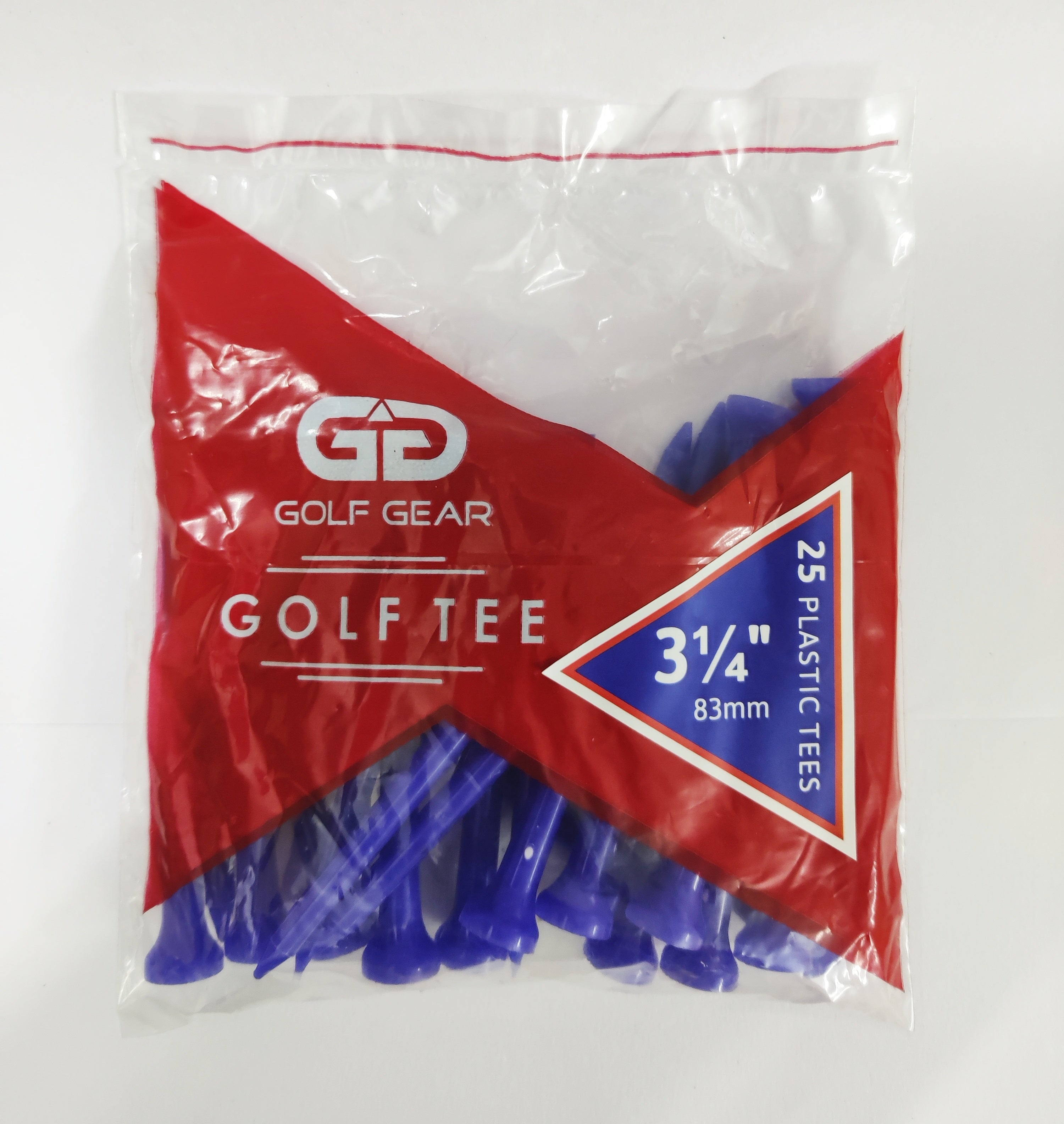 Golf Gear Plastic Golf Tees (3 Sizes)