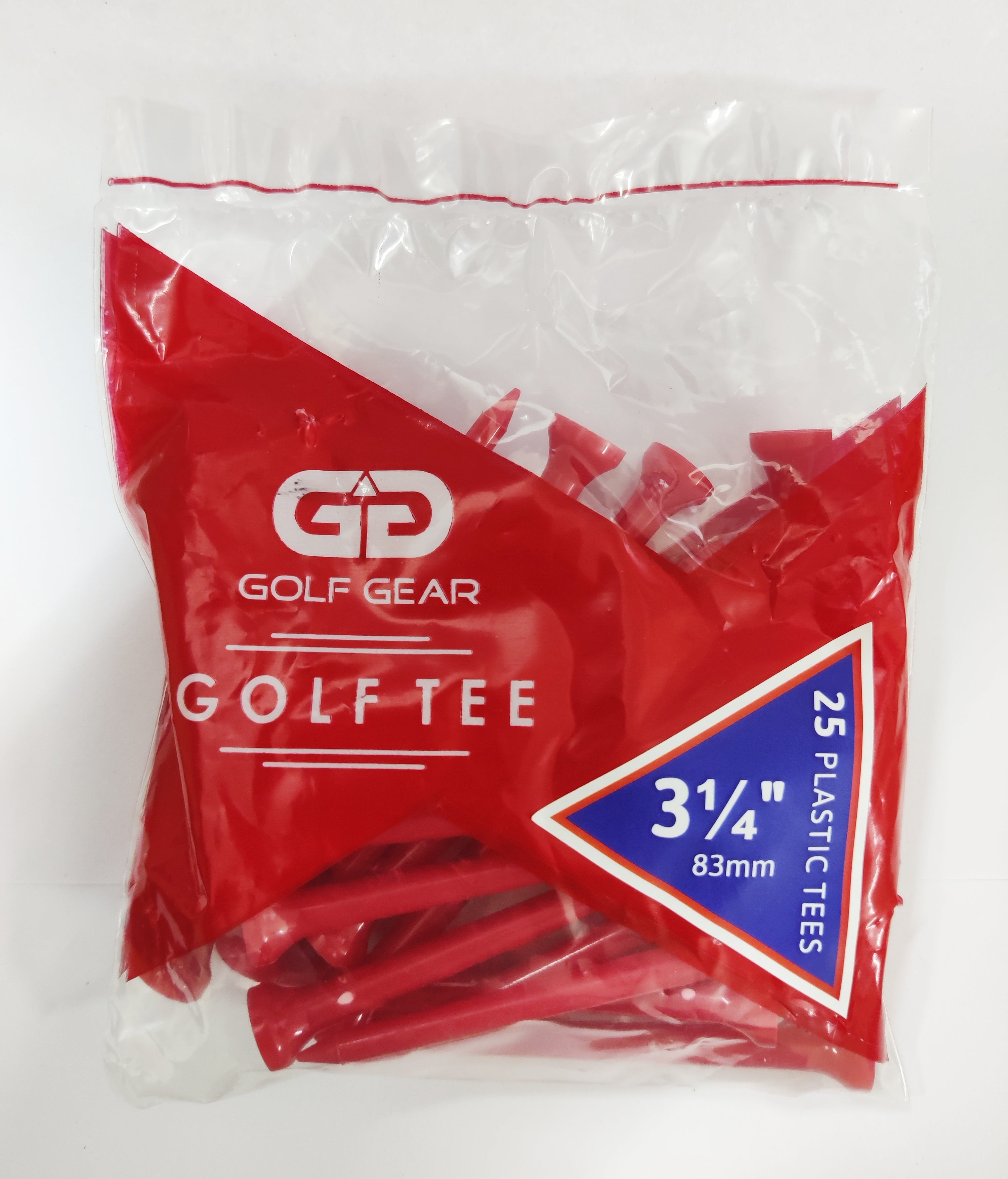 Golf Gear Plastic Golf Tees (3 Sizes)