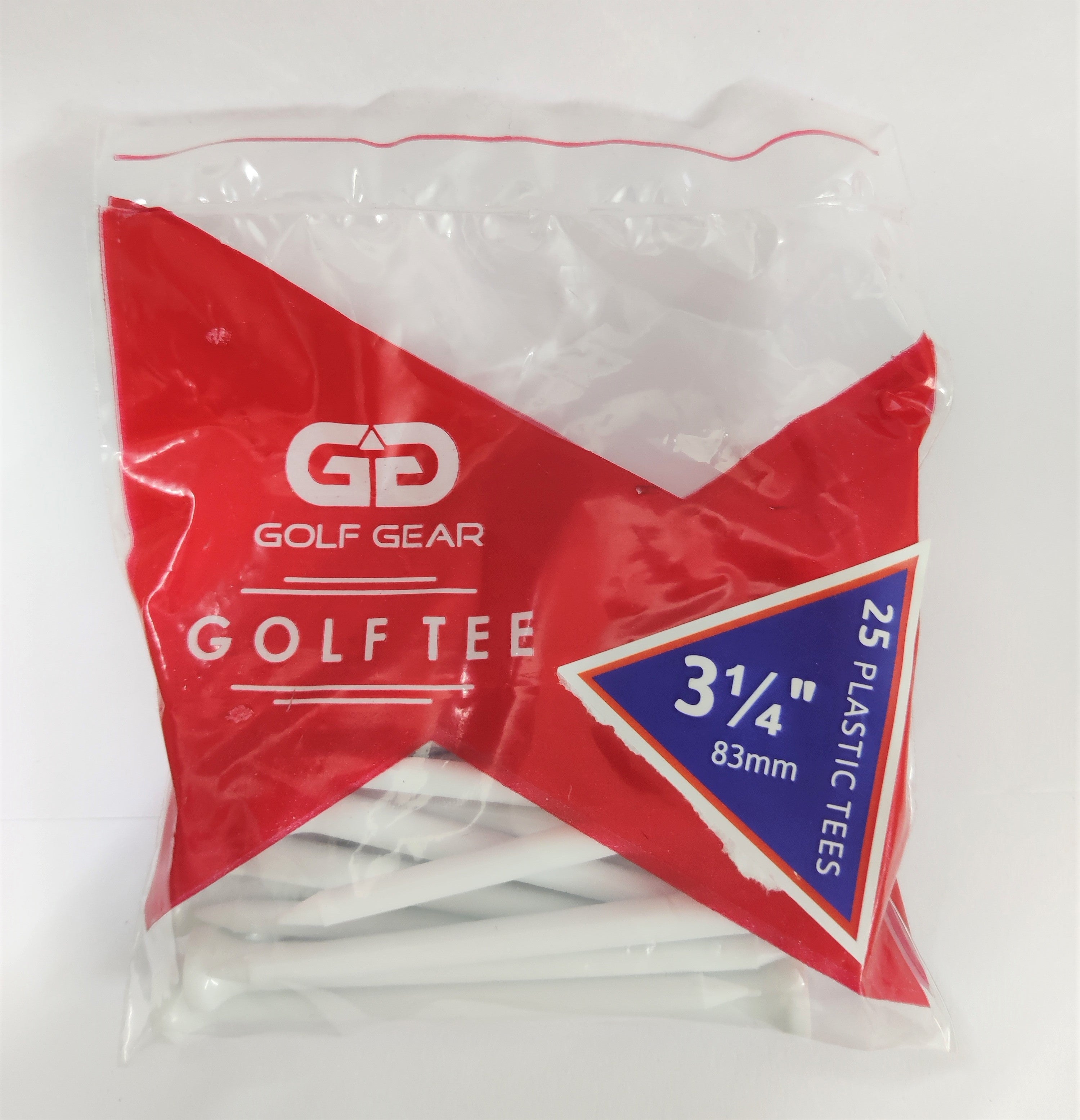 Golf Gear Plastic Golf Tees (3 Sizes)