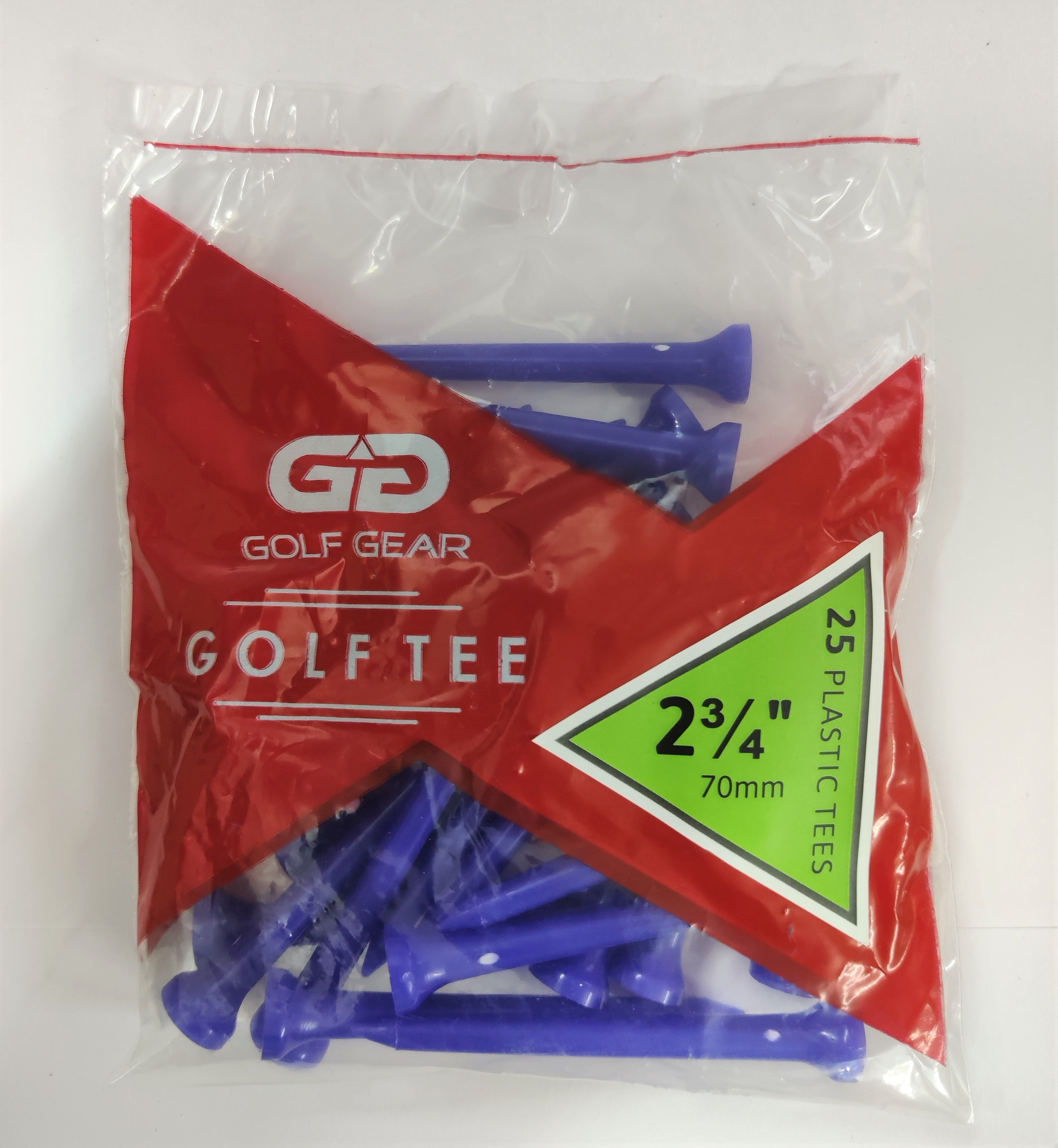 Golf Gear Plastic Golf Tees (3 Sizes)