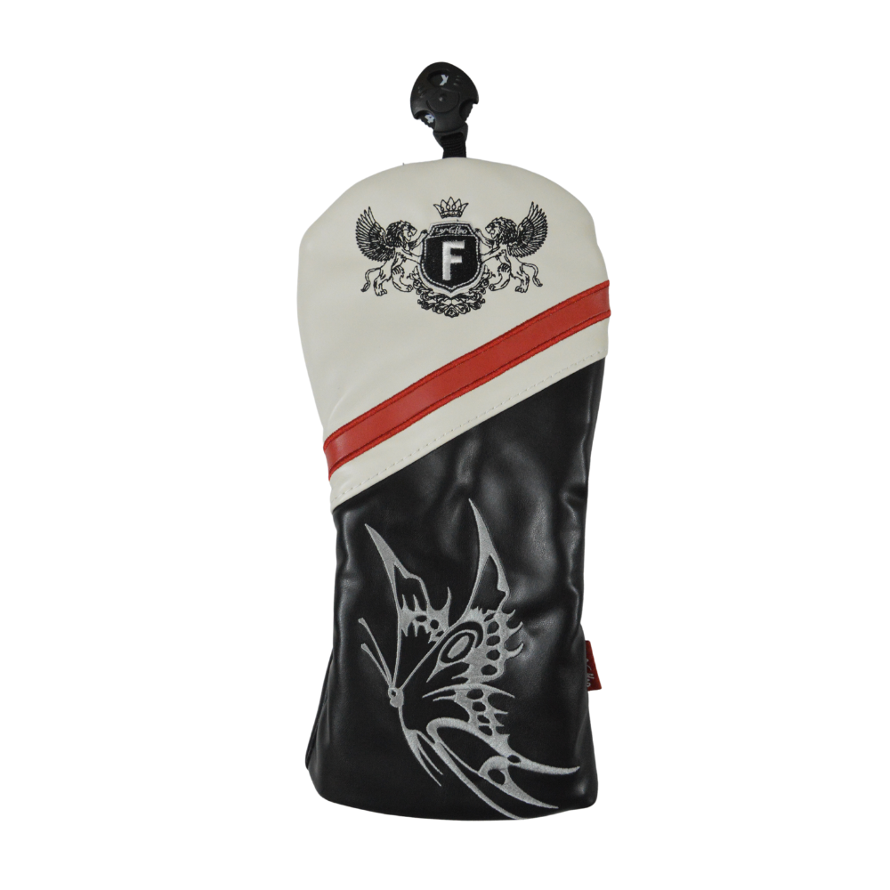 GolfBasic Embroidered Wood Head Covers (Set of 3 pcs)