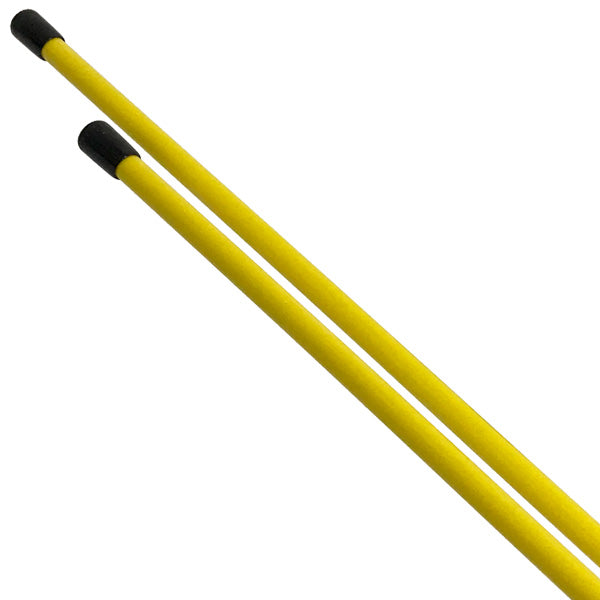 GolfBasic Golf Training Alignment Sticks (Pair) Non-Foldable Yellow