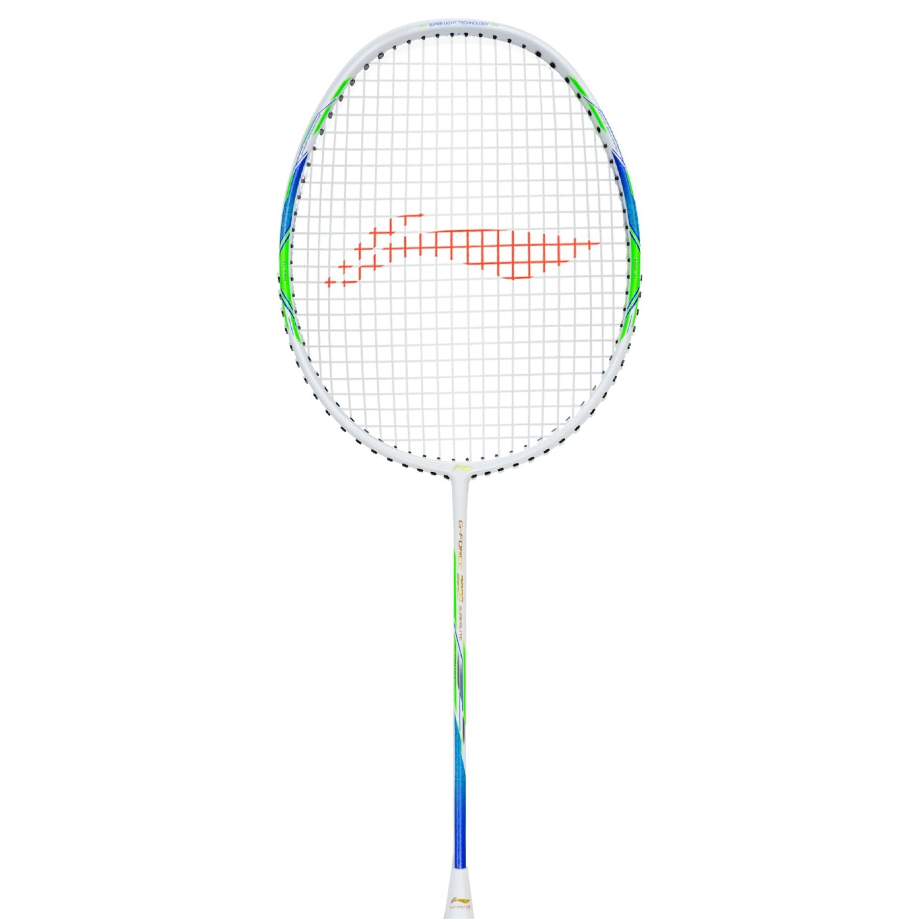 Li-Ning G-Force 3900 Superlite Strung Badminton Racquet (White/Blue)
